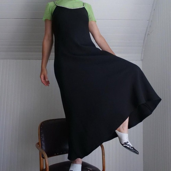 Chetta B Dresses & Skirts - Gorgeous 90s Chetta‎ B. Evening black bias cut slip dress